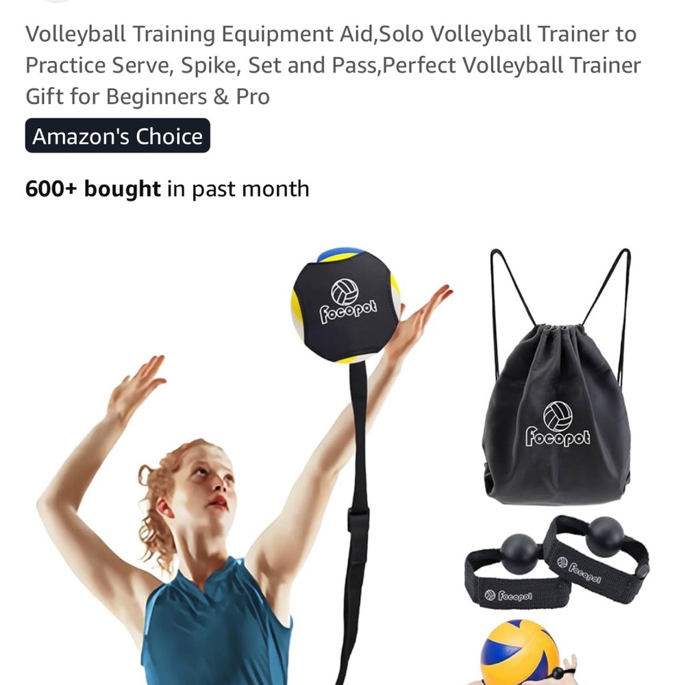 Volleyball Training Equipment Aid - Black